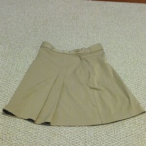 Elegant Tan A-Line Kids Skirt Size 8